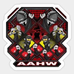 Madness combat Agency against Hank Wimbleton art Sticker